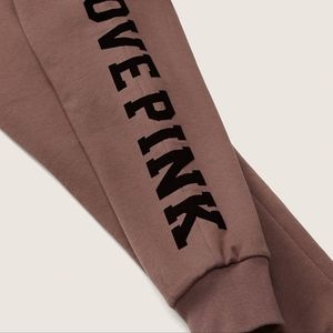 VS PINK EVERYDAY LOUNGE REVERSIBLE SHERPA JOGGER NWT